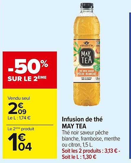 infusion de thé may tea