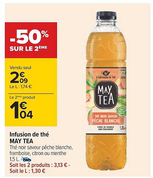 infusion de thé may tea