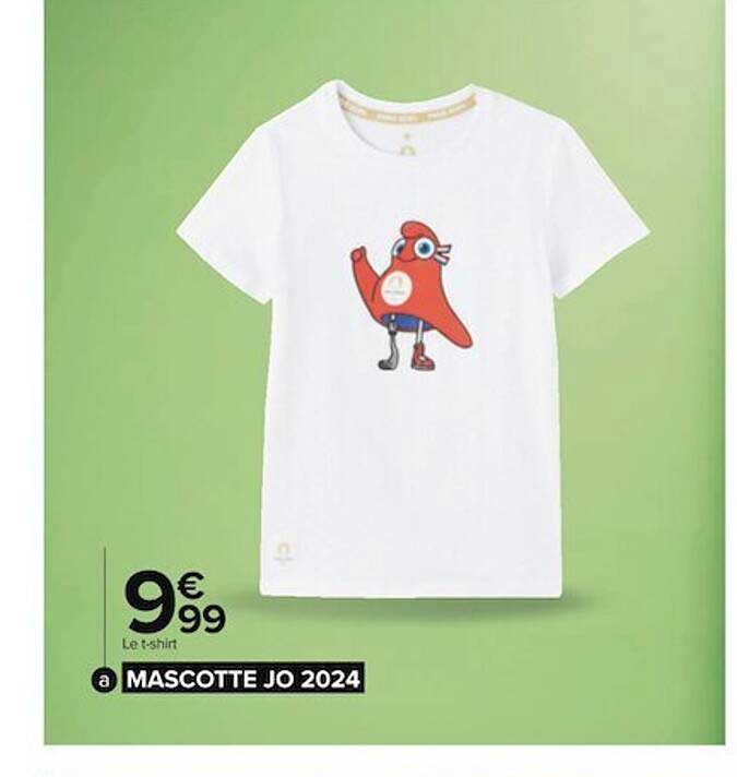 le t-shirt mascotte jo 2024