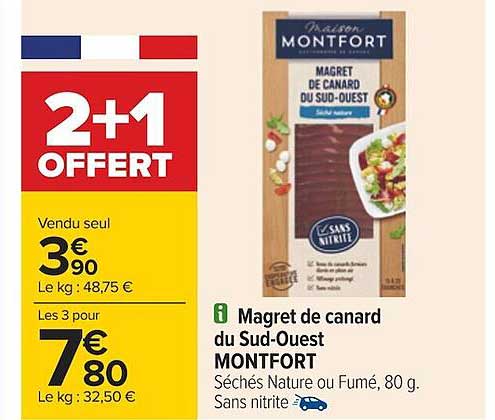 magret de canard du sud-ouest montfort