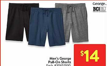 men's george pull-on shorts