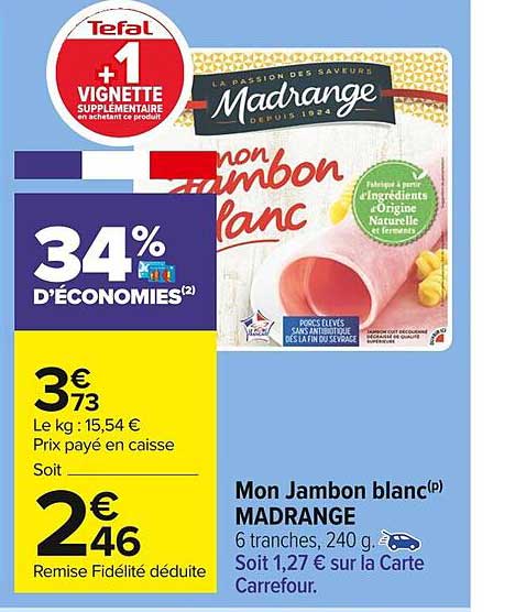 Mon Jambon Blanc Madrange
