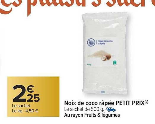 noix de coco râpée petit prix