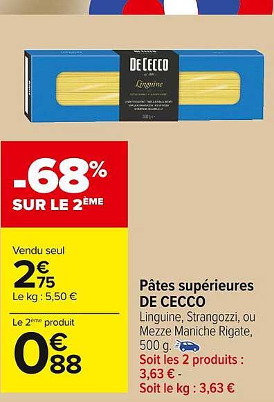 Pâtes Supérieurs De Cecco