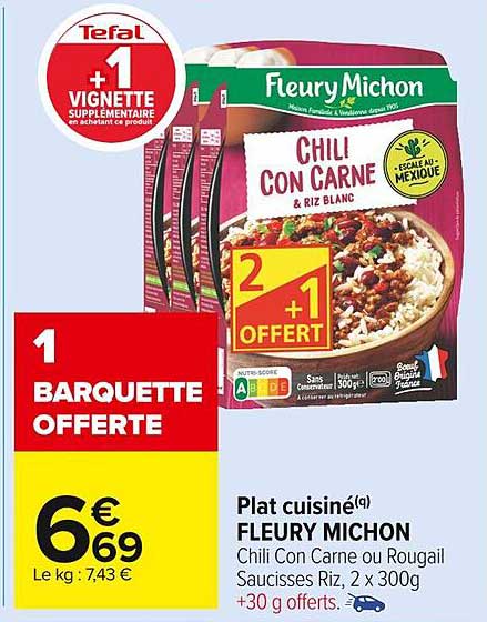 plat cuisiné fleury michon