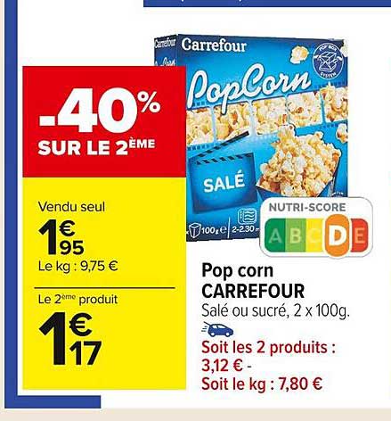 pop corn carrefour