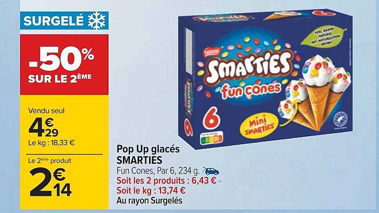 Pop Up Glacés Smarties