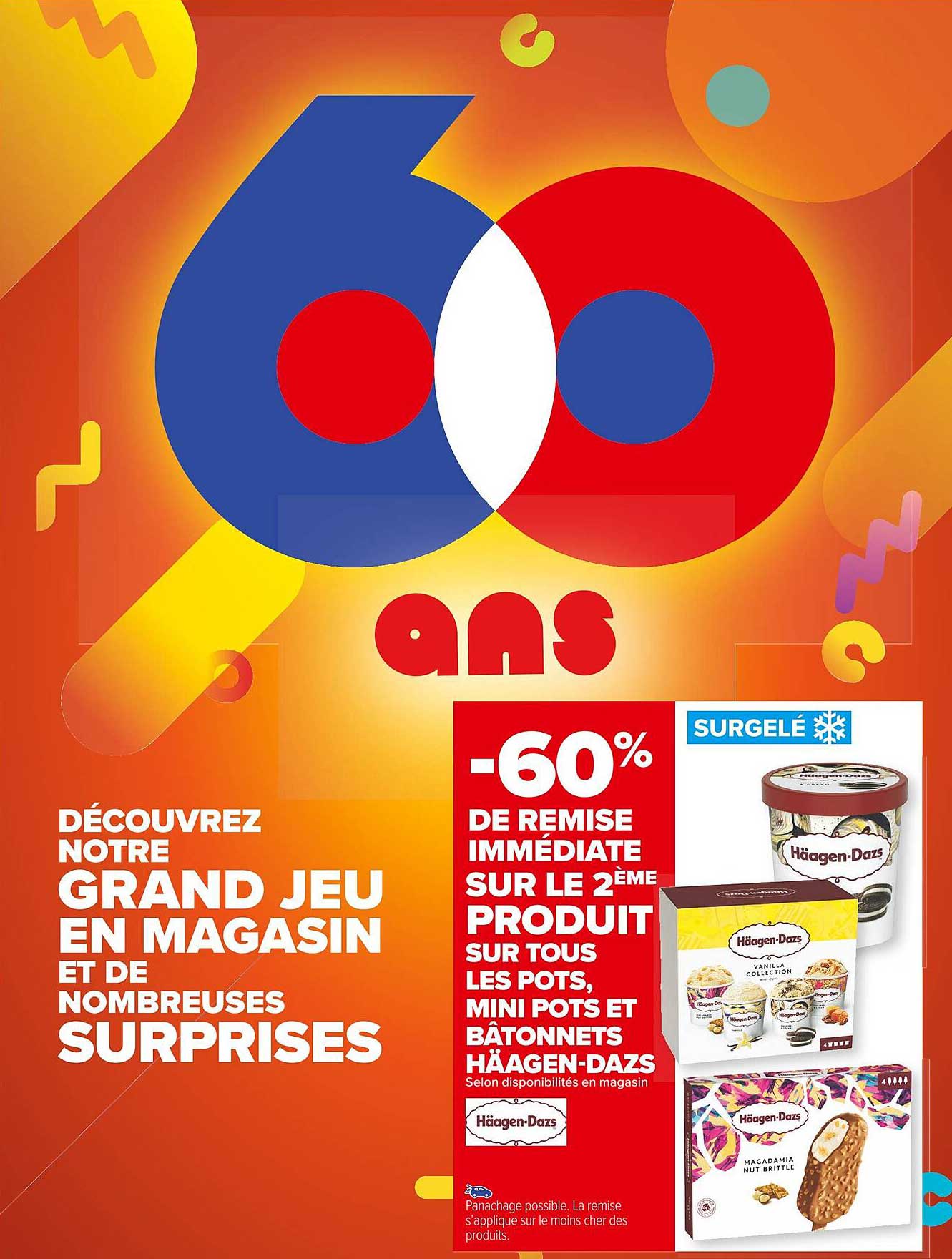 pots, mini pots et bâtonnets häagen-dazs