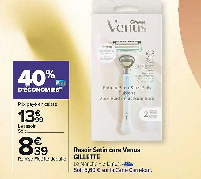 Rasoir Satin Care Venus Gillette
