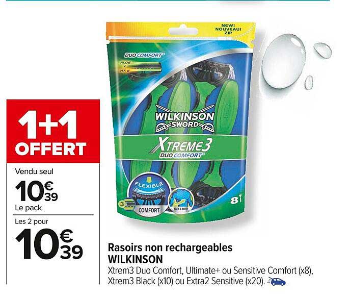 rasoirs non rechargeables wilkinson