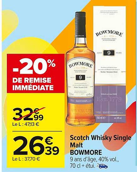 Scotch Whisky Single Malt Bowmore