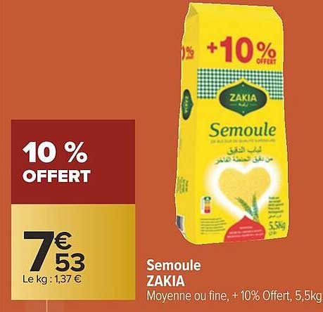 Semoule Zakia