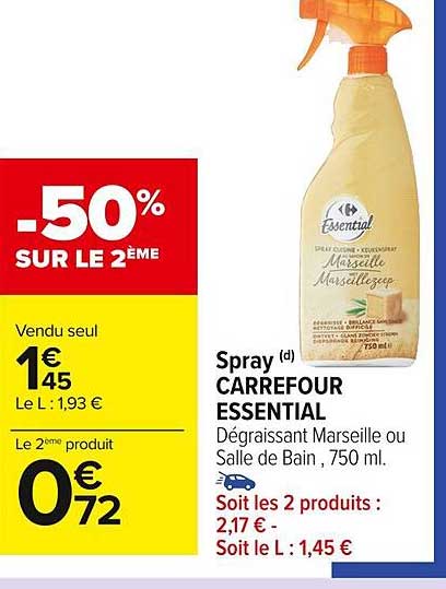 Spray Carrefour Essential