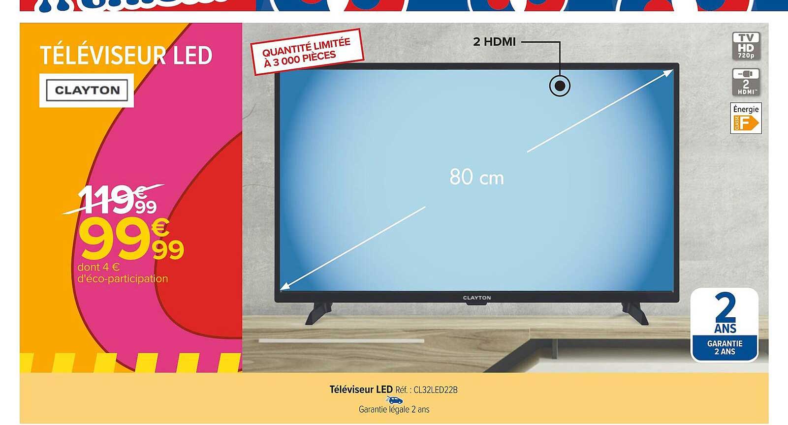 Téléviseur Led Clayton