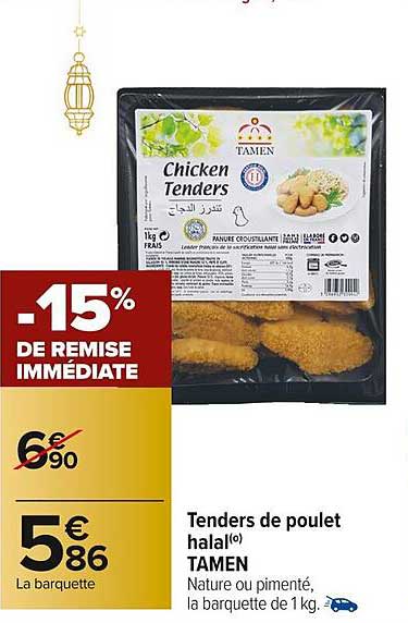 Tenders De Poulet Halal Tamen
