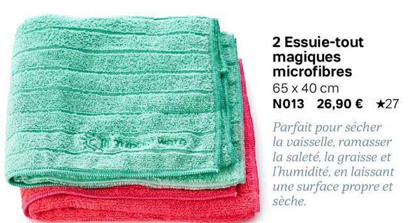 2 Essuie-tout magiques microfibres