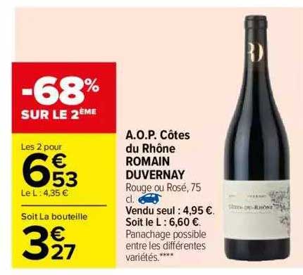 a.o.p. côtes du rhône romain duvernay