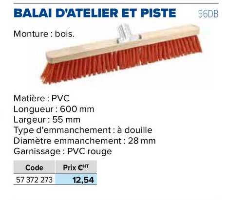 balai d'atelier et piste