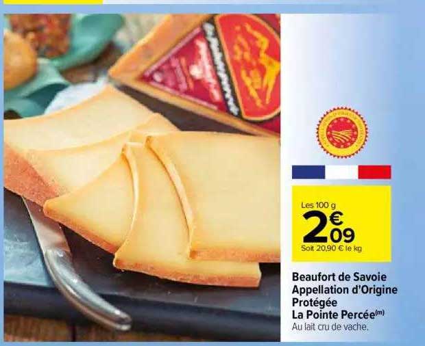 beaufort de savoie appellation d'origine protégée la pointe percée