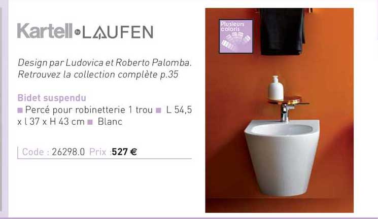 bidet suspendu kartell laufen