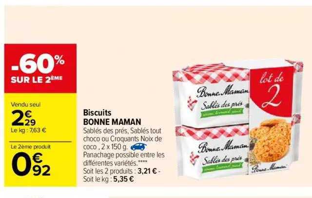 biscuits bonne maman