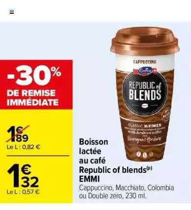 boisson lactée au café republic of blends emmi