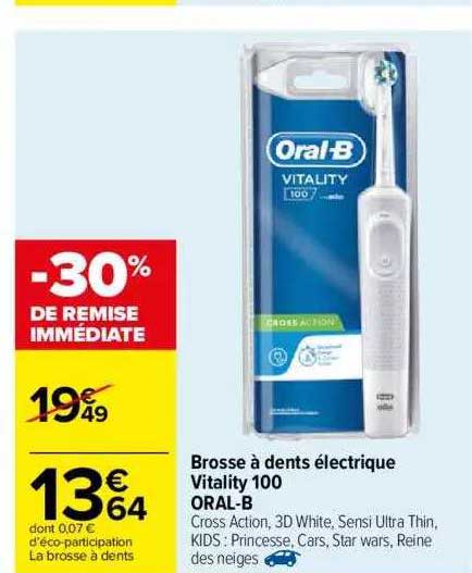 brosse à dents électrique vitality 100 oral-b