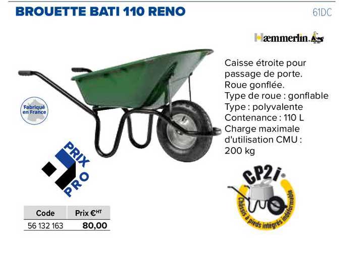 brouette bati 110 reno