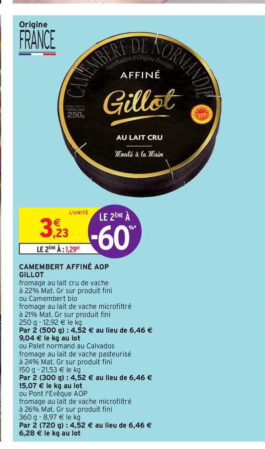 Camembert Affiné Aop Gillot