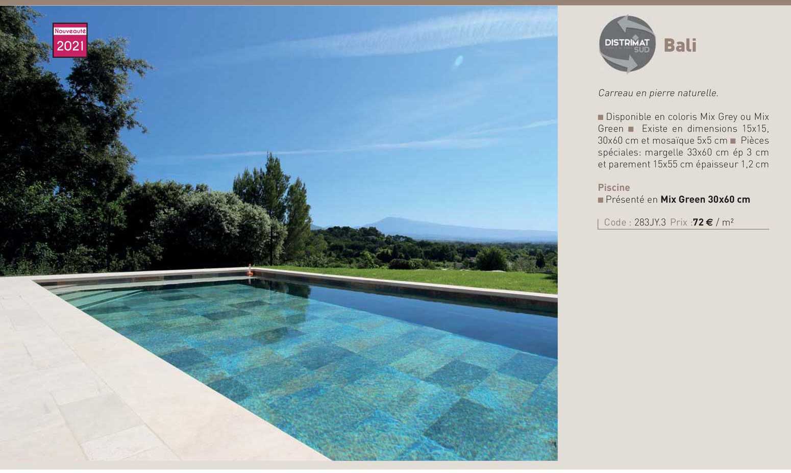 carreau en pierre naturelle, piscine, bali distrimat sud