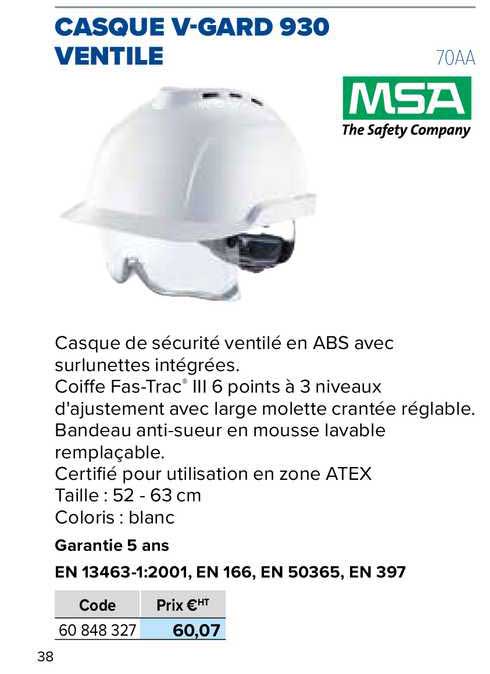 casque v-gard 930 ventile