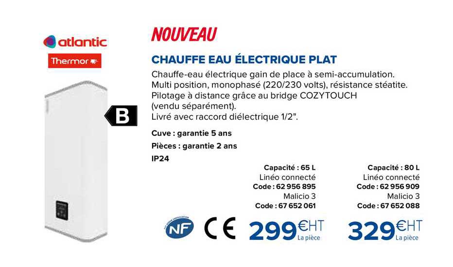 Chauffe Eau Electrique Plat