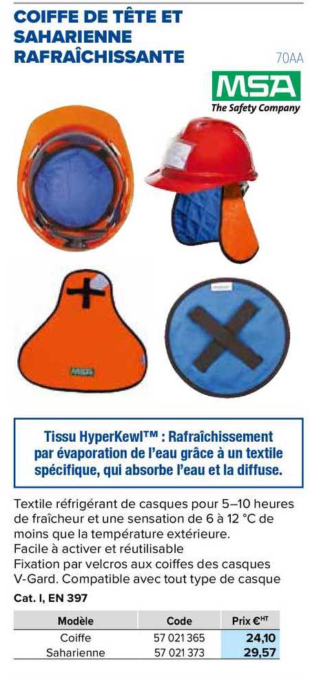 Coiffe De Tête Et Saharienne Rafraîchissante