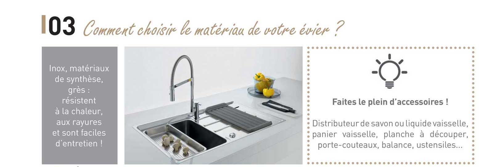 comment choisir le matériau de votre évier ?