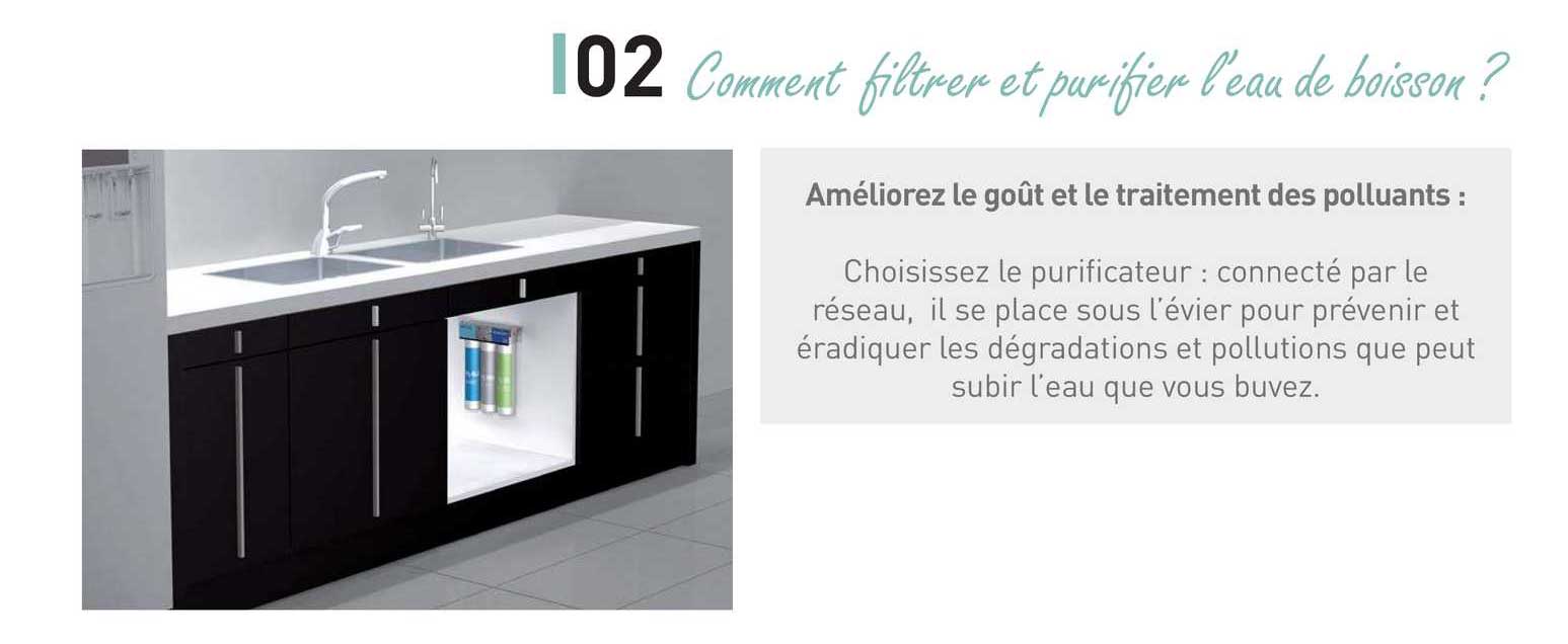 comment filtrer et purifier l'eau de boisson ?