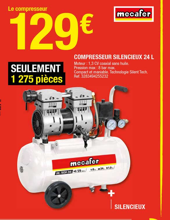 Compresseur Silencieux 24 L
