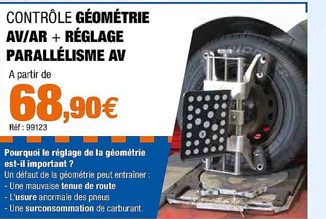 Contrôle Géométrie Av-ar + Réglage Parallélisme Av