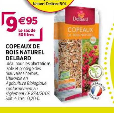 copeaux de bois naturel delbard
