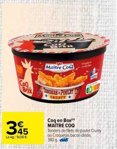 coq en box maître coq