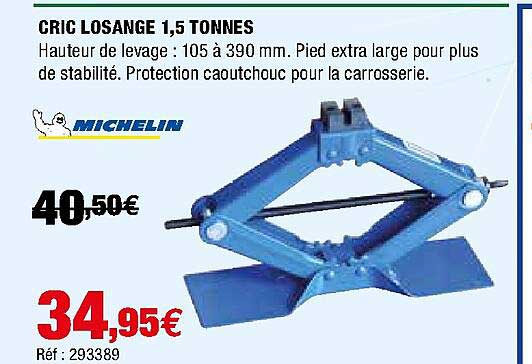 cric losange 1,5 tonnes michelin