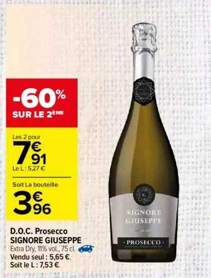 d.o.c. prosecco signore giuseppe