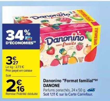danonino "format familial" danone
