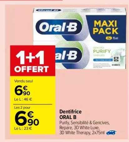 dentifrice oral b