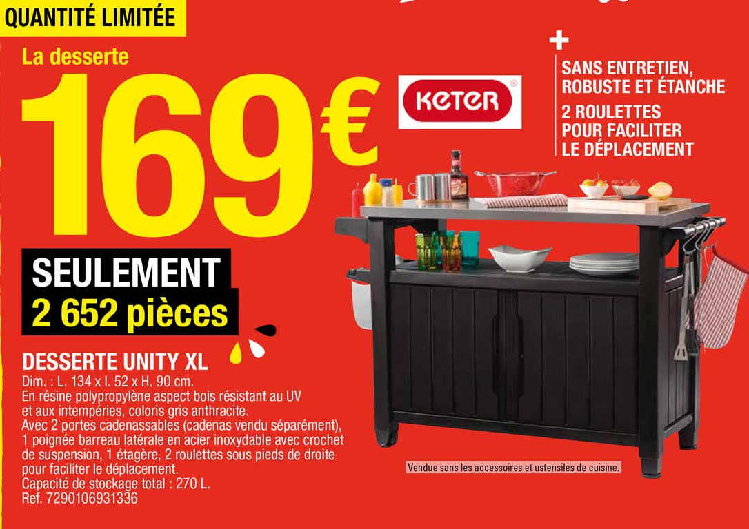 desserte unity xl keter