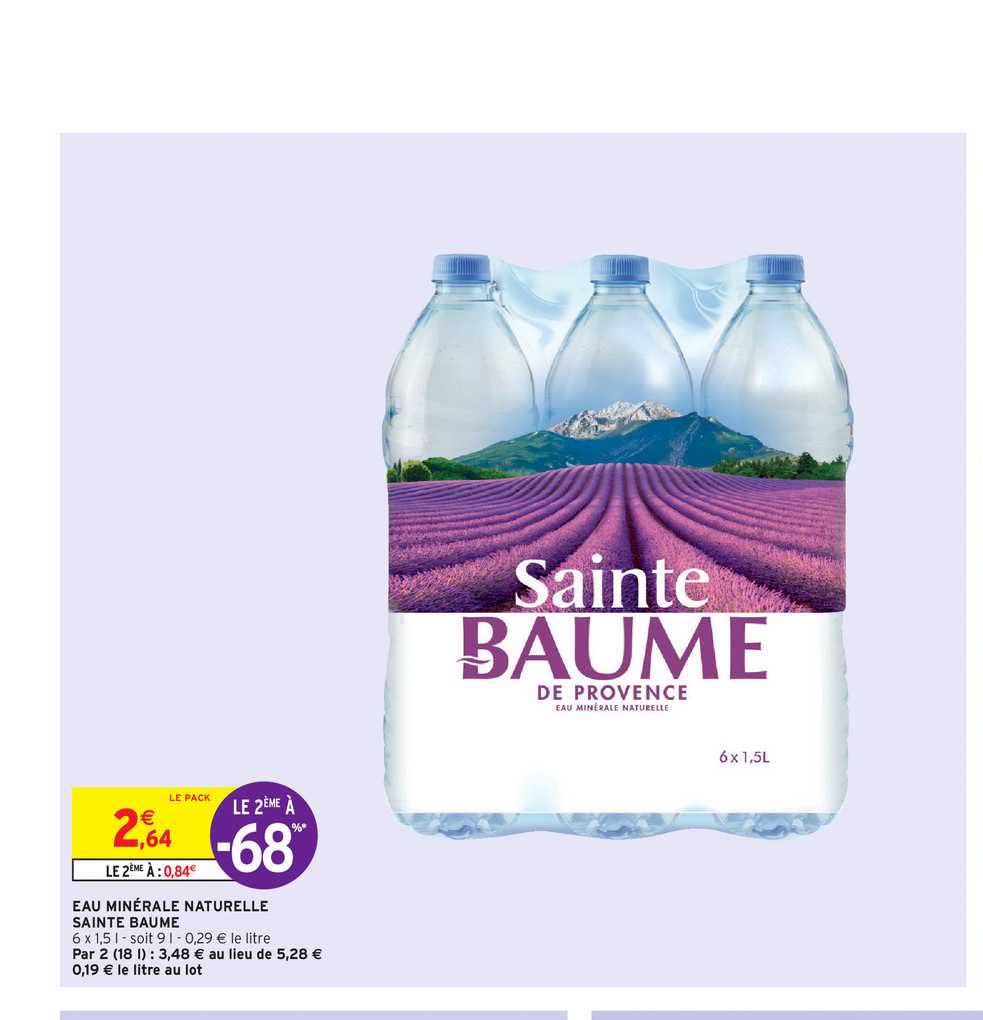 Eau Minérale Naturelle Sainte Baume