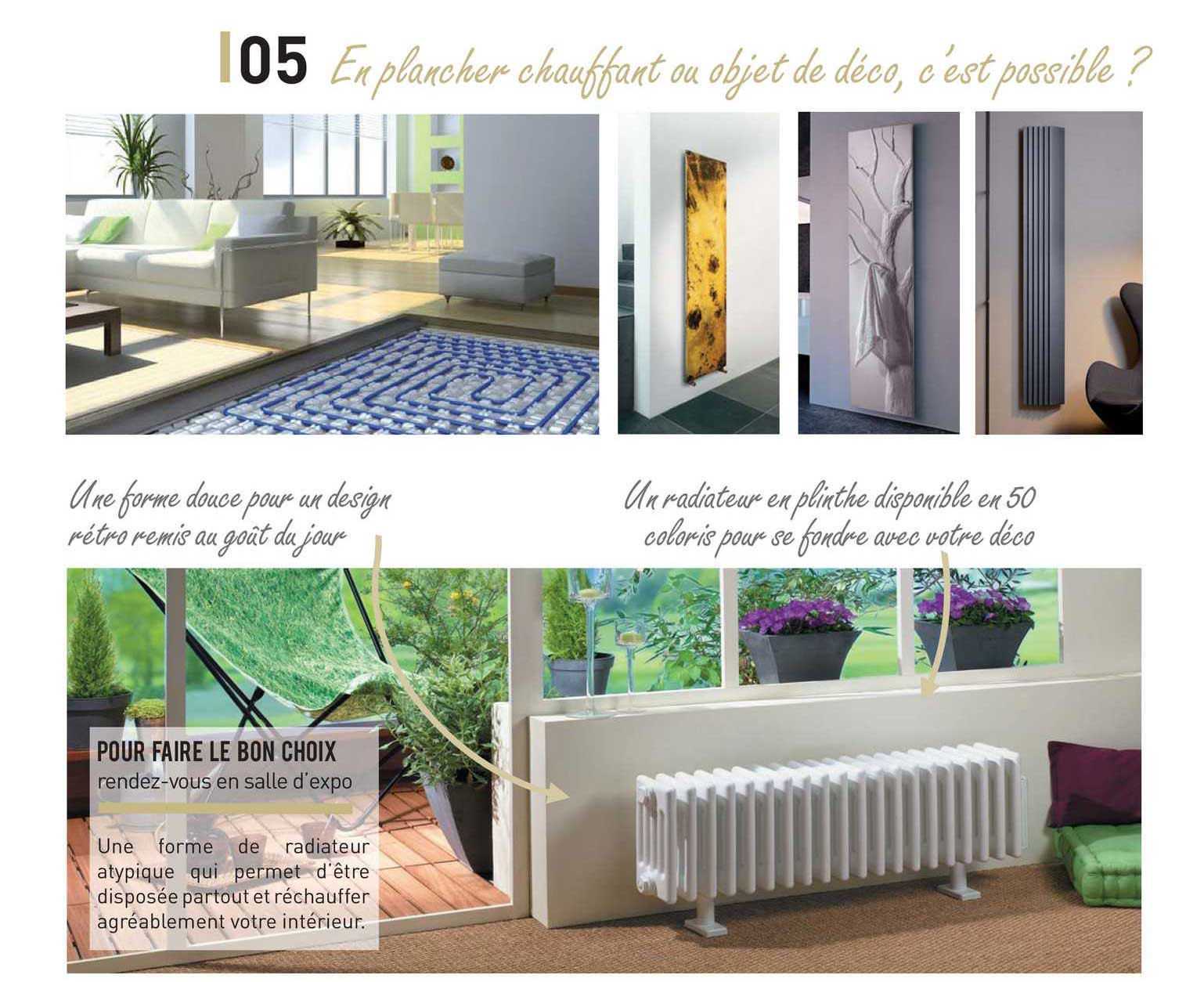 en plancher chauffant ou objet de déco, c'est possible ?