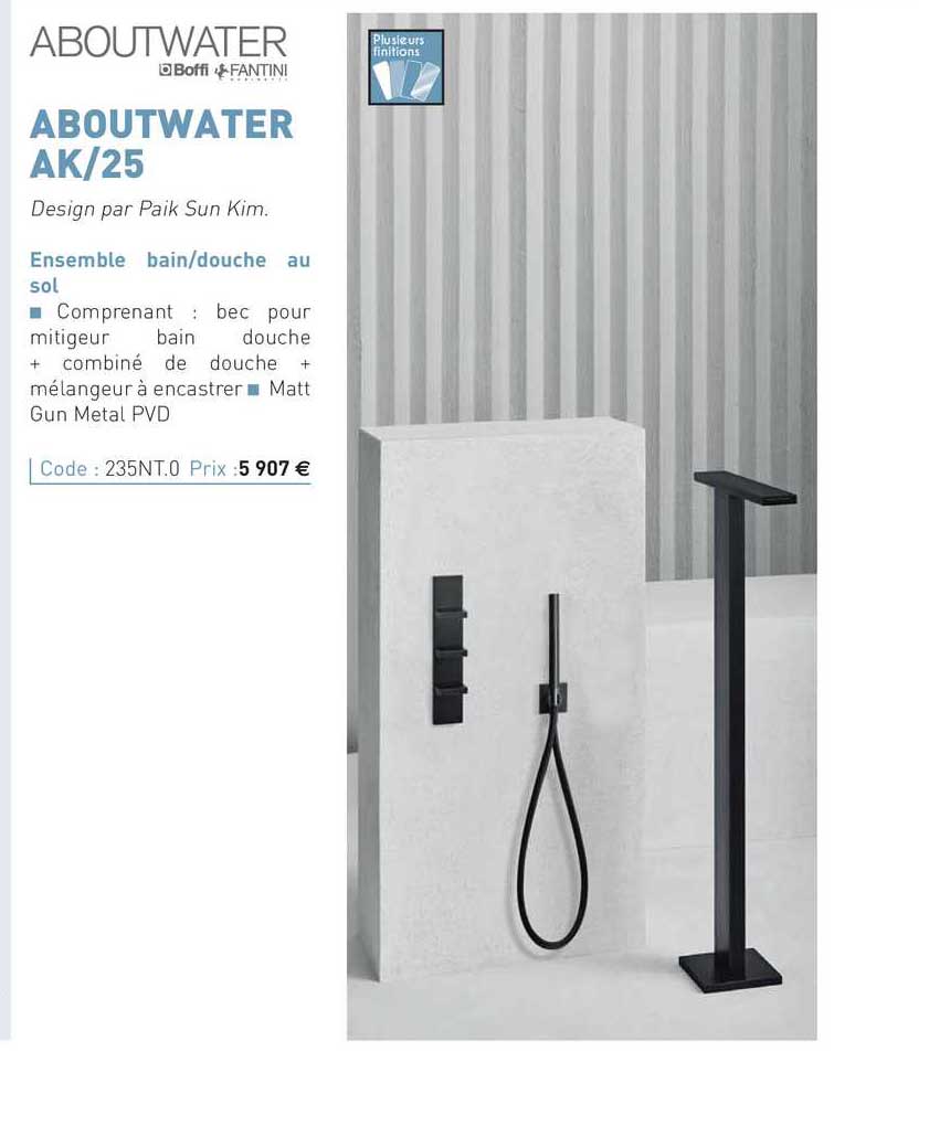 ensemble bain-douche au sol abourwater ak-25