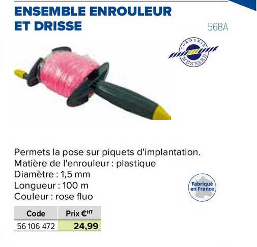 ensemble enrouleur et drisse