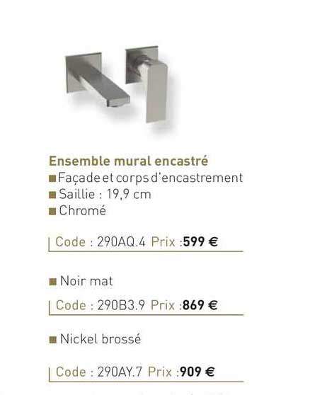 ensemble mural encastré