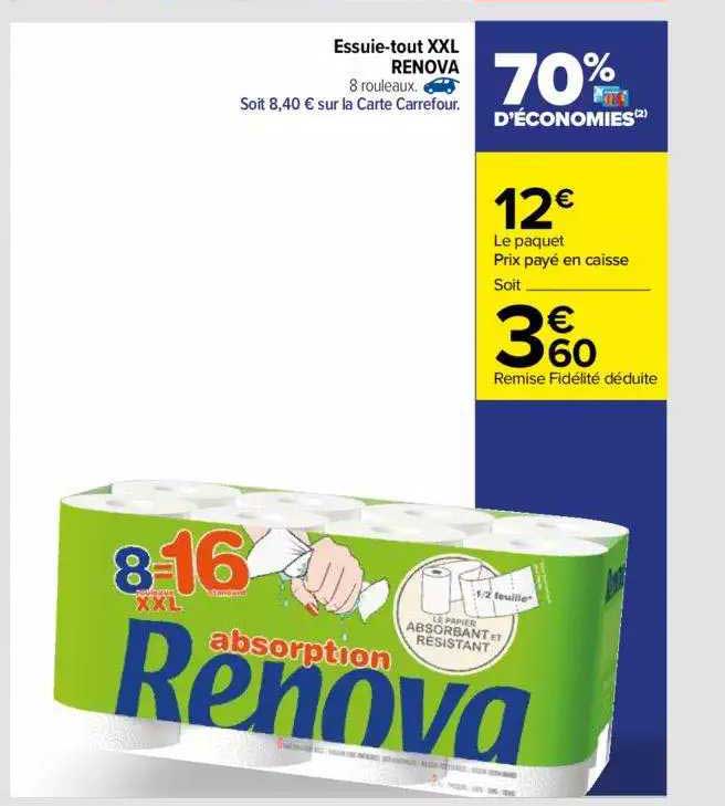 essuie-tout xxl renova